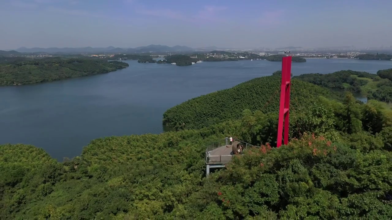 江苏溧阳天目湖景区视频素材