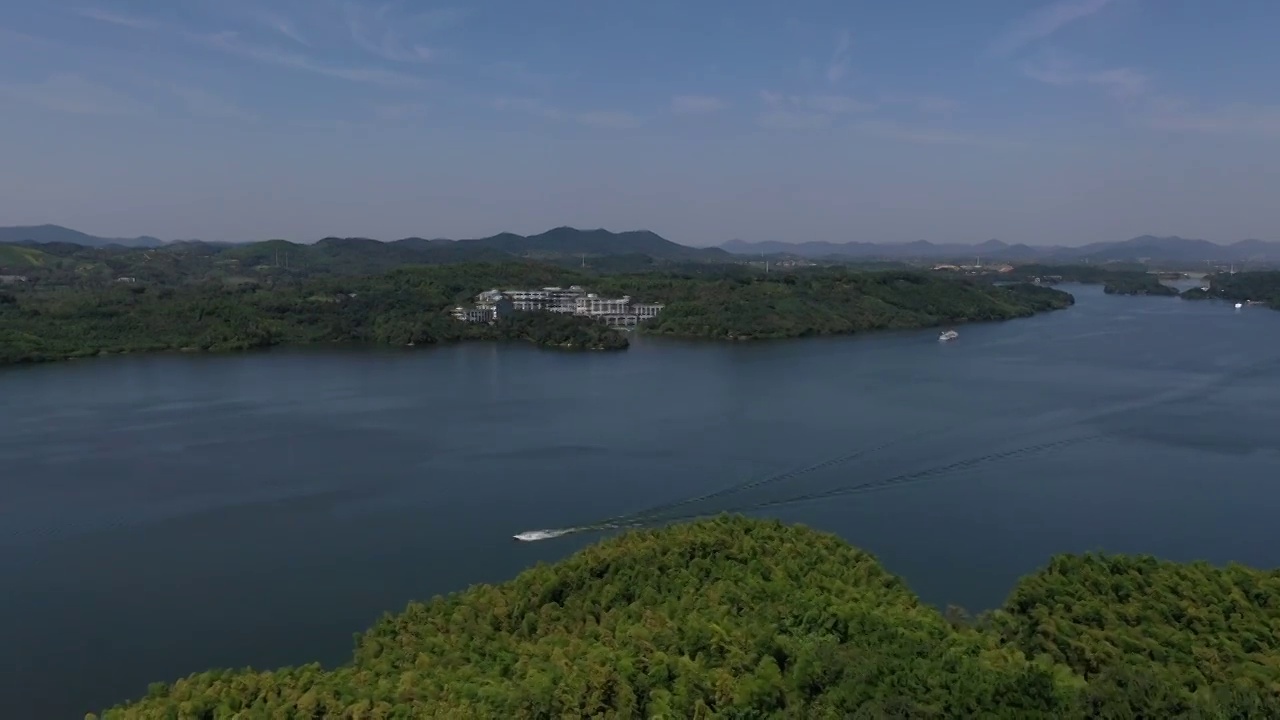 江苏溧阳天目湖景区视频素材