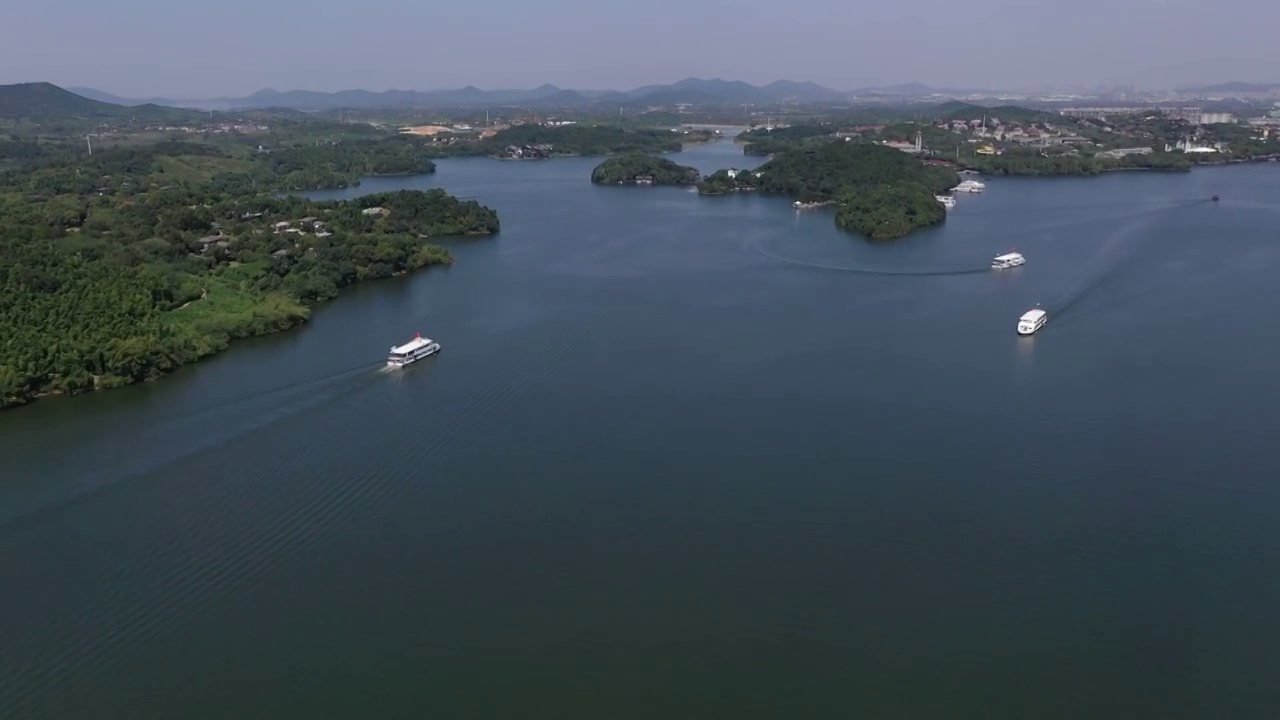 江苏溧阳天目湖景区视频素材