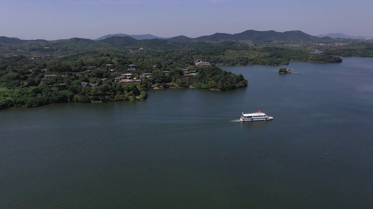 江苏溧阳天目湖景区视频素材