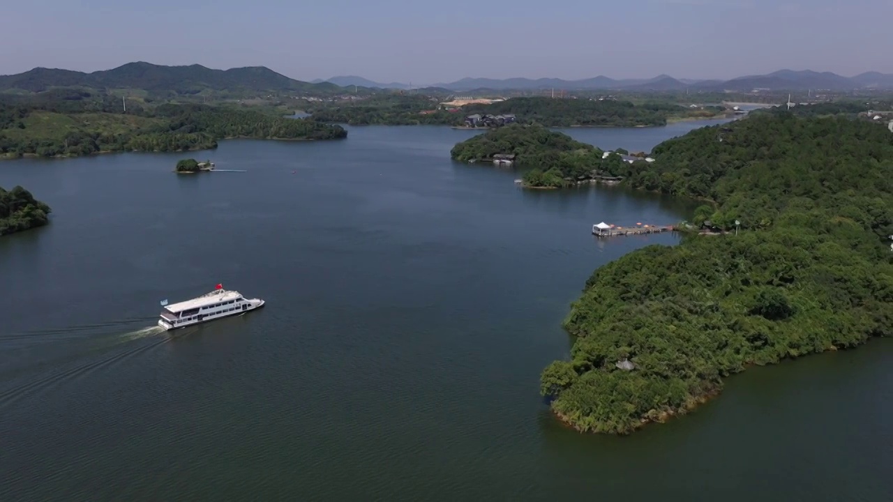 江苏溧阳天目湖景区视频素材