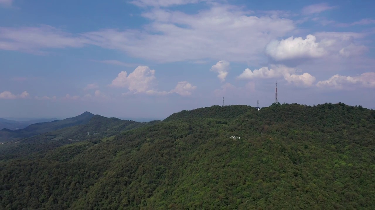 湖南省郴州市苏仙区苏仙岭景区航拍视频素材