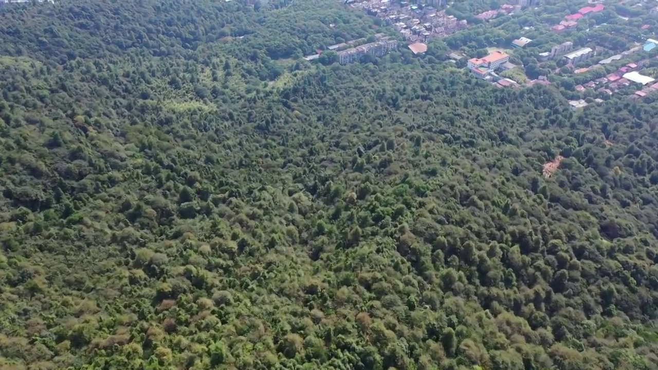 湖南省郴州市苏仙区苏仙岭景区航拍视频素材