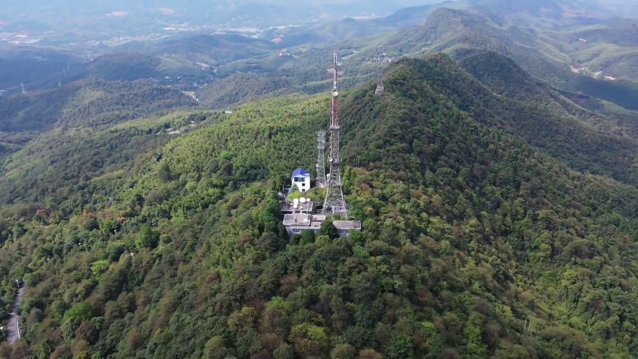 湖南省郴州市苏仙区苏仙岭景区航拍视频素材