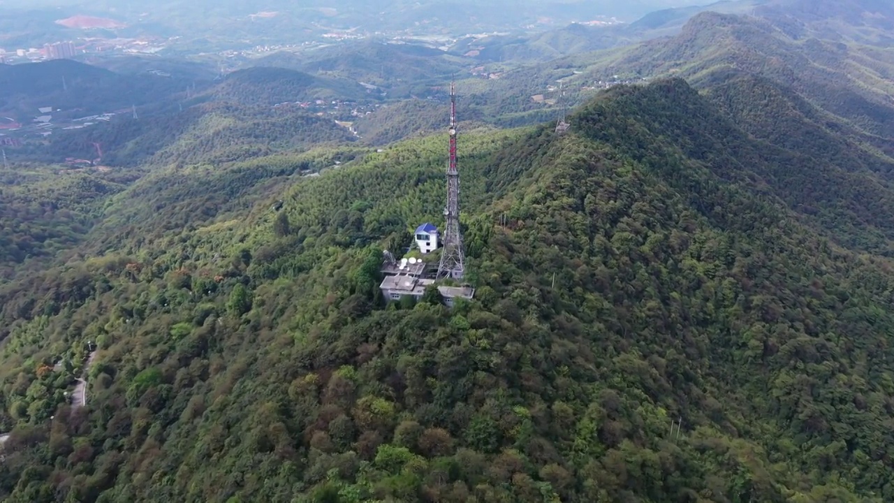 湖南省郴州市苏仙区苏仙岭景区航拍视频素材