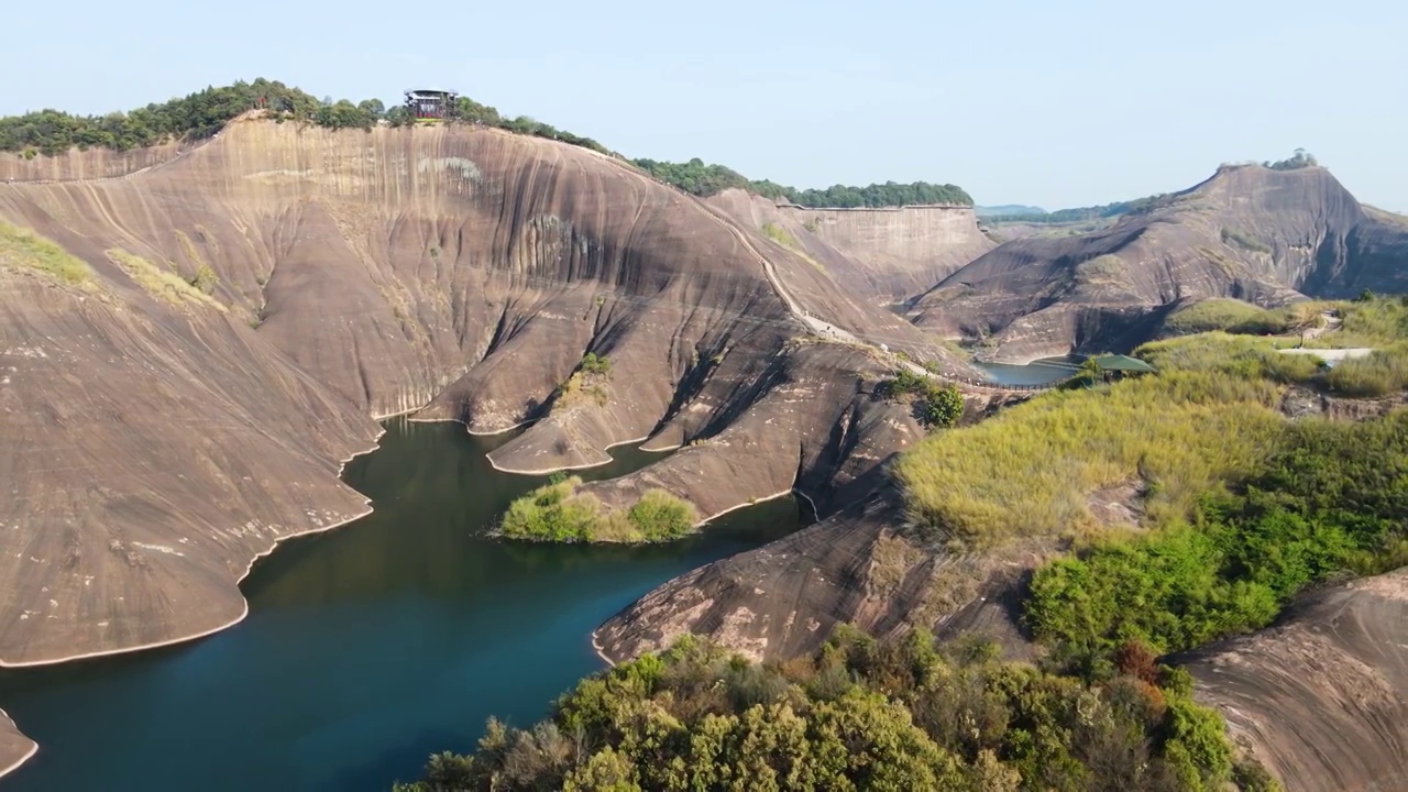 湖南郴州高椅岭风景区航拍视频素材