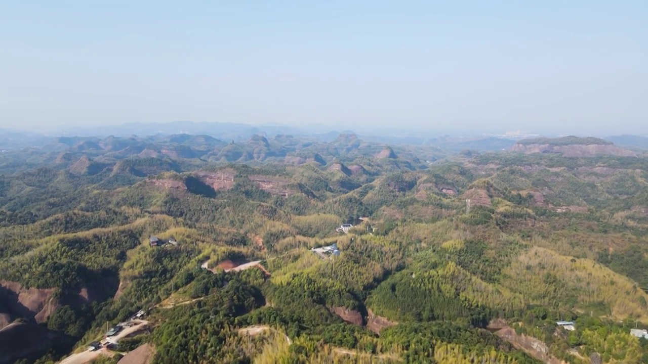 湖南郴州高椅岭风景区航拍视频素材