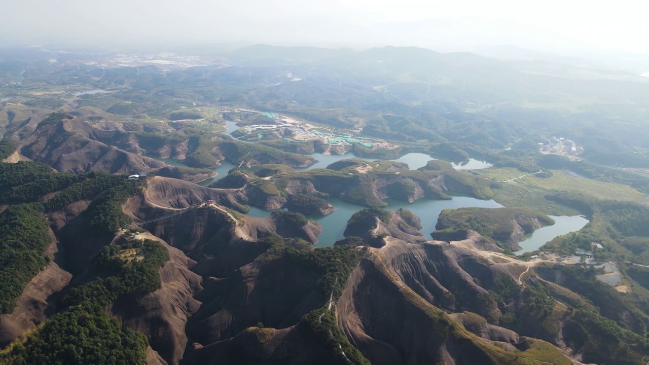 湖南郴州高椅岭风景区航拍视频素材