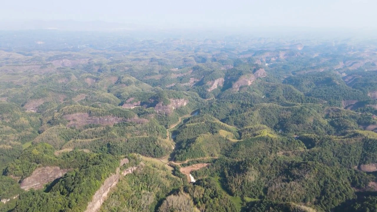 湖南郴州高椅岭风景区航拍视频素材