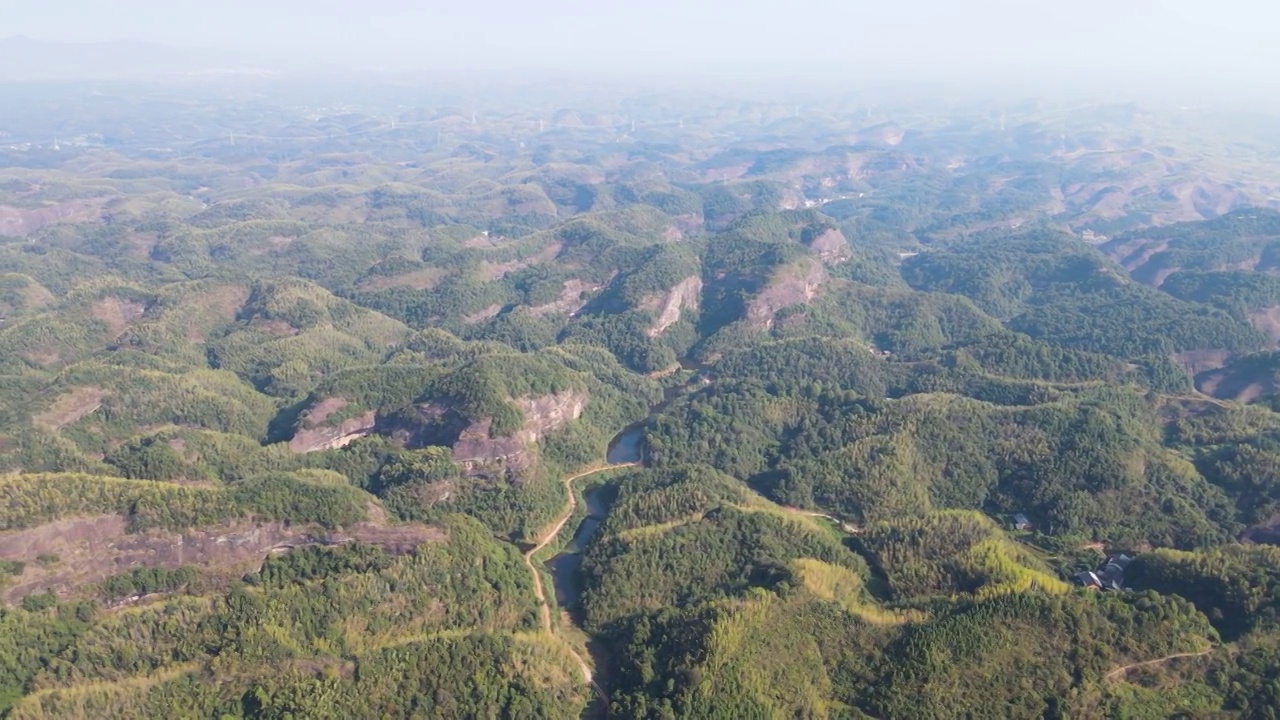 湖南郴州高椅岭风景区航拍视频素材