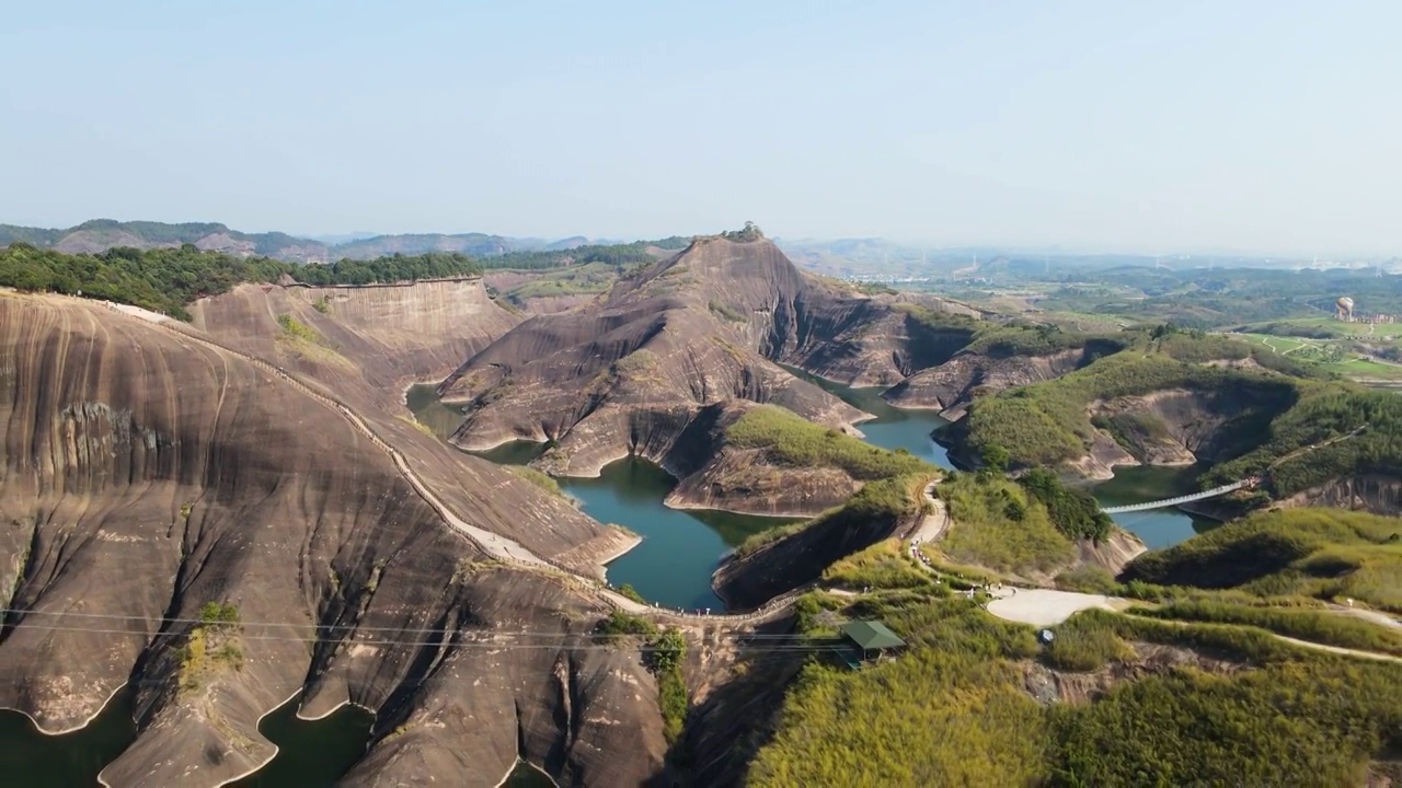 湖南郴州高椅岭风景区航拍视频素材