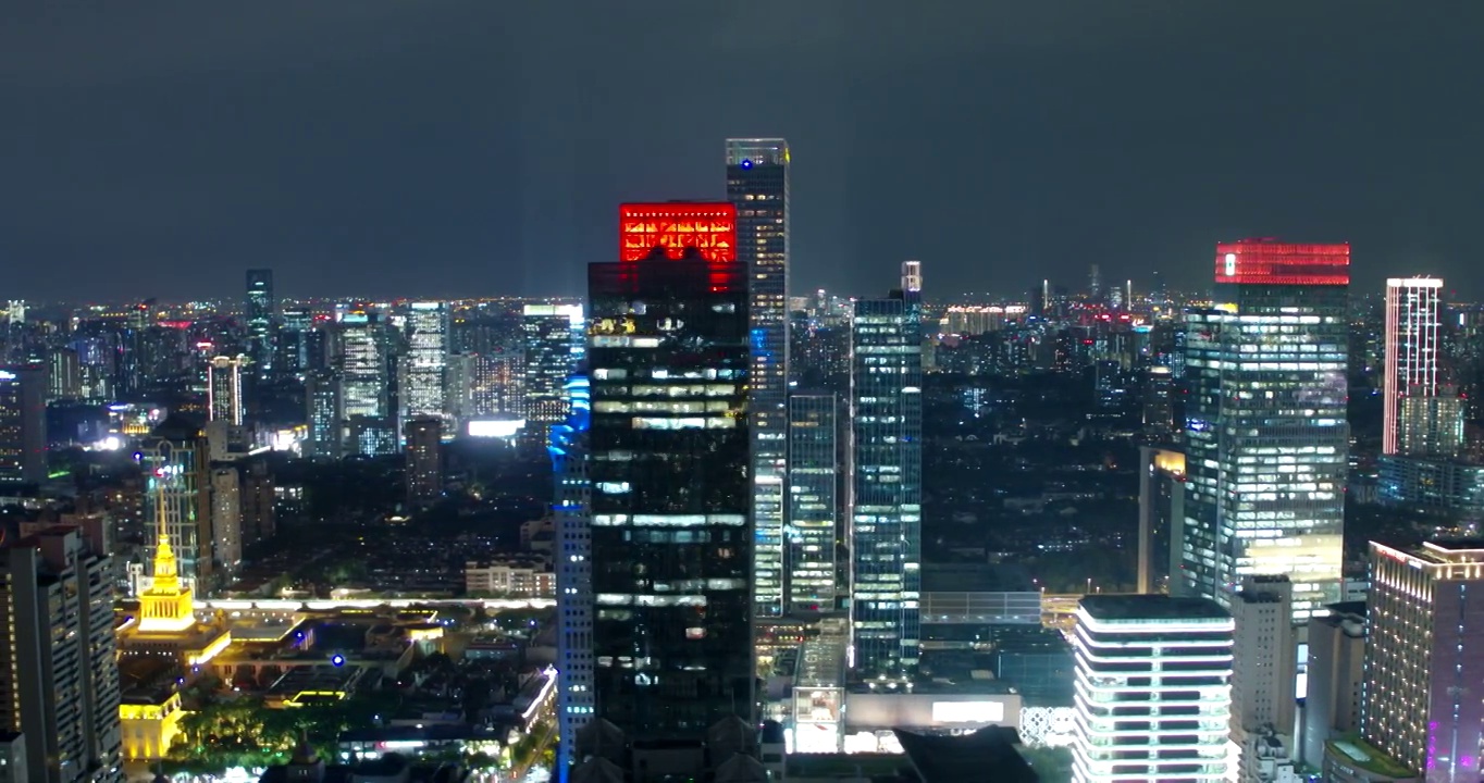 上海夜景航拍视频素材