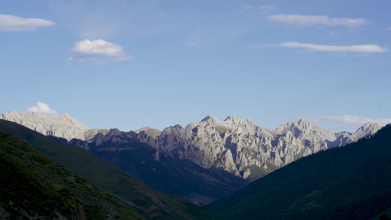 四川甘孜州著名雪山延时摄影，四川著名山峰延时风光视频素材