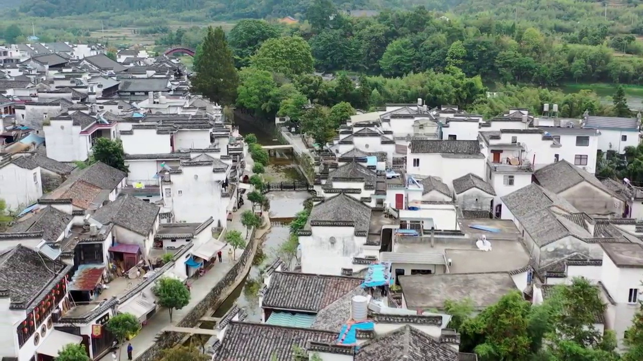 安徽宣城绩溪县龙川景区视频素材