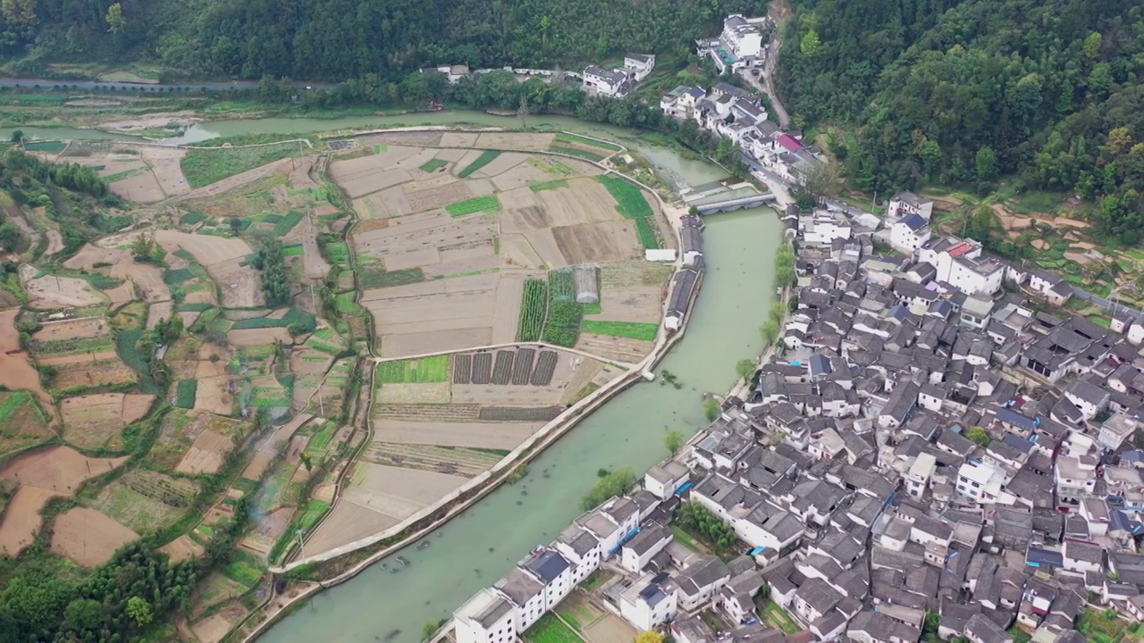 安徽宣城绩溪县太极湖村视频素材