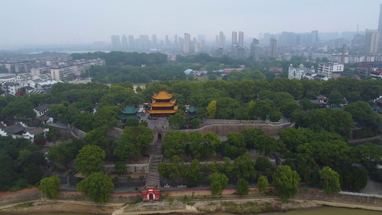 岳阳市 岳阳楼区 洞庭北路 岳阳楼 民本广场 巴陵广场 洞庭视频素材