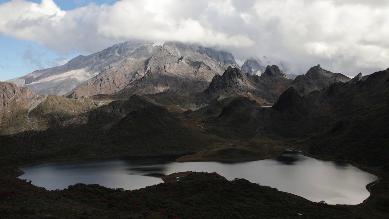 哈巴雪山 湾海 黑海 延时摄影视频素材