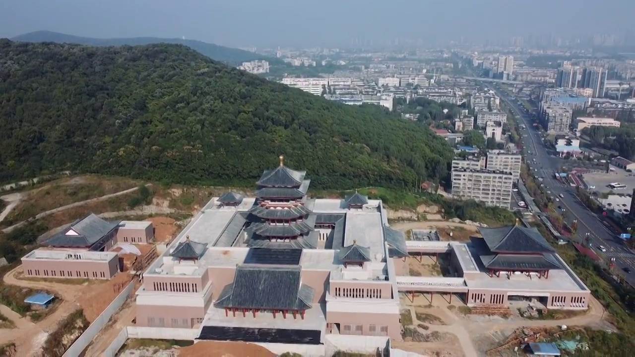 襄阳市 襄城区 向阳路 岘山路  中国唐城 襄阳博物馆 岘首视频素材