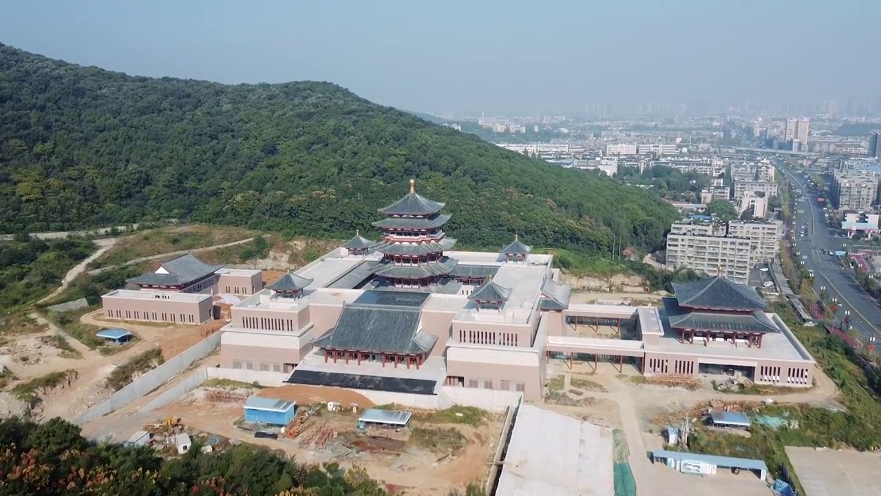 襄阳市 襄城区 向阳路 岘山路  中国唐城 襄阳博物馆 岘首视频素材