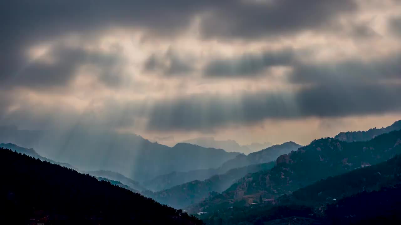 山中云光视频素材