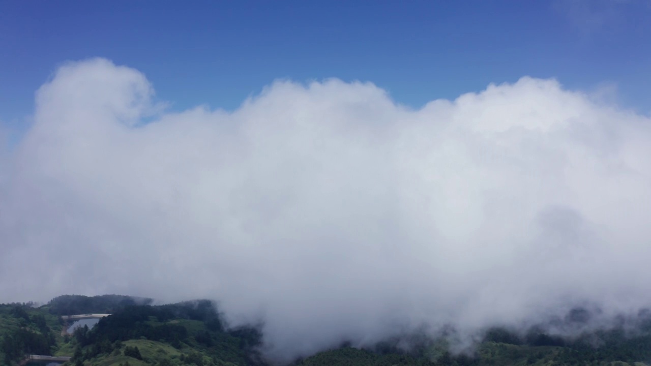 峨眉山金顶航拍（云海）视频素材