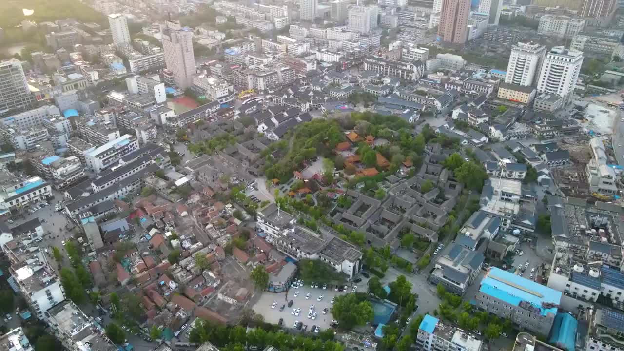 航拍江苏徐州户部山风景视频素材