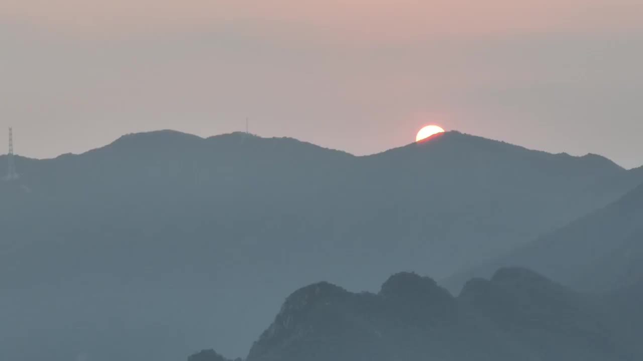 广东省惠州市大亚湾澳头小桂湾东升岛航拍视频素材