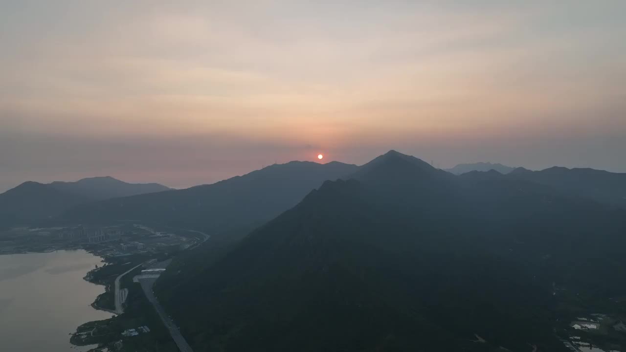 广东省惠州市大亚湾澳头小桂湾东升岛航拍视频素材