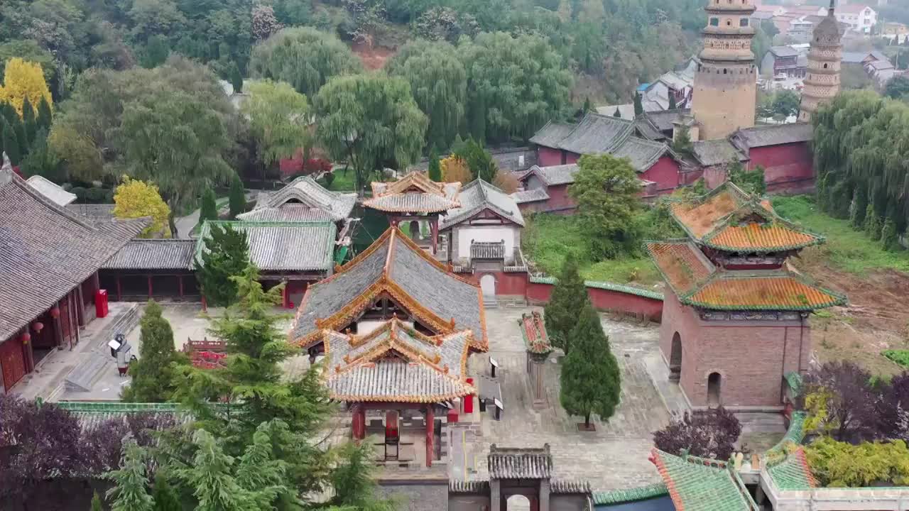 山西晋城市海会寺海会书院视频素材