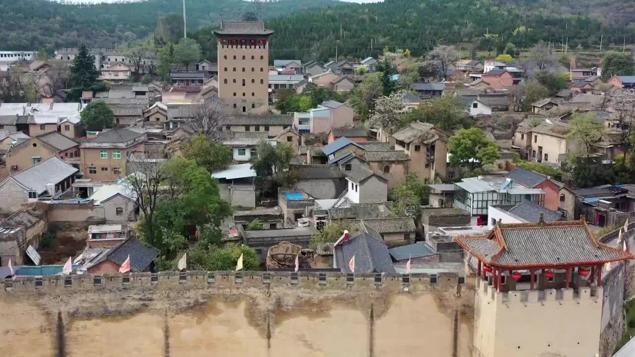 山西晋城市郭峪古城视频素材