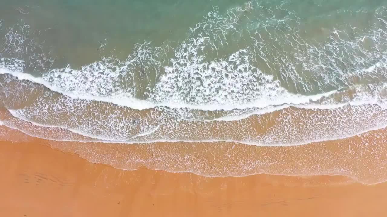 福建晋江自在海海岸线视频素材