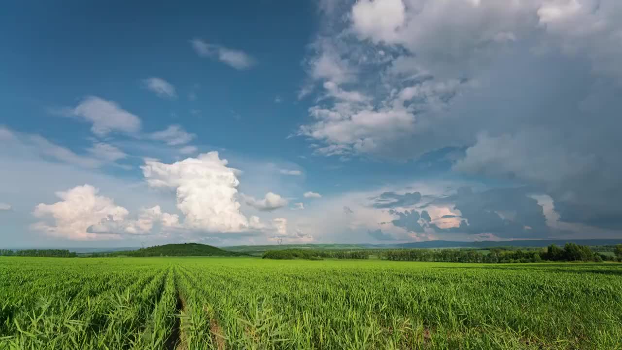 遇見彩虹延時视频素材