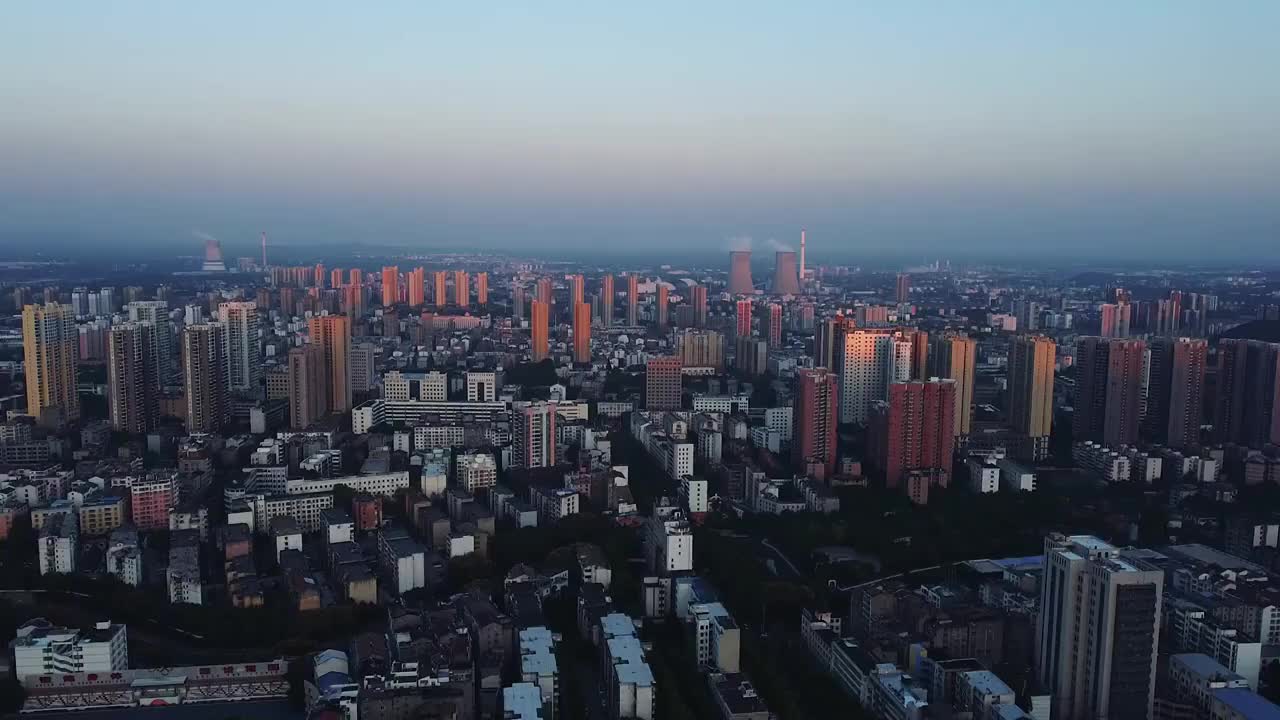 荆门 东宝区 象山大道 第二人民医院 华铭广场视频素材