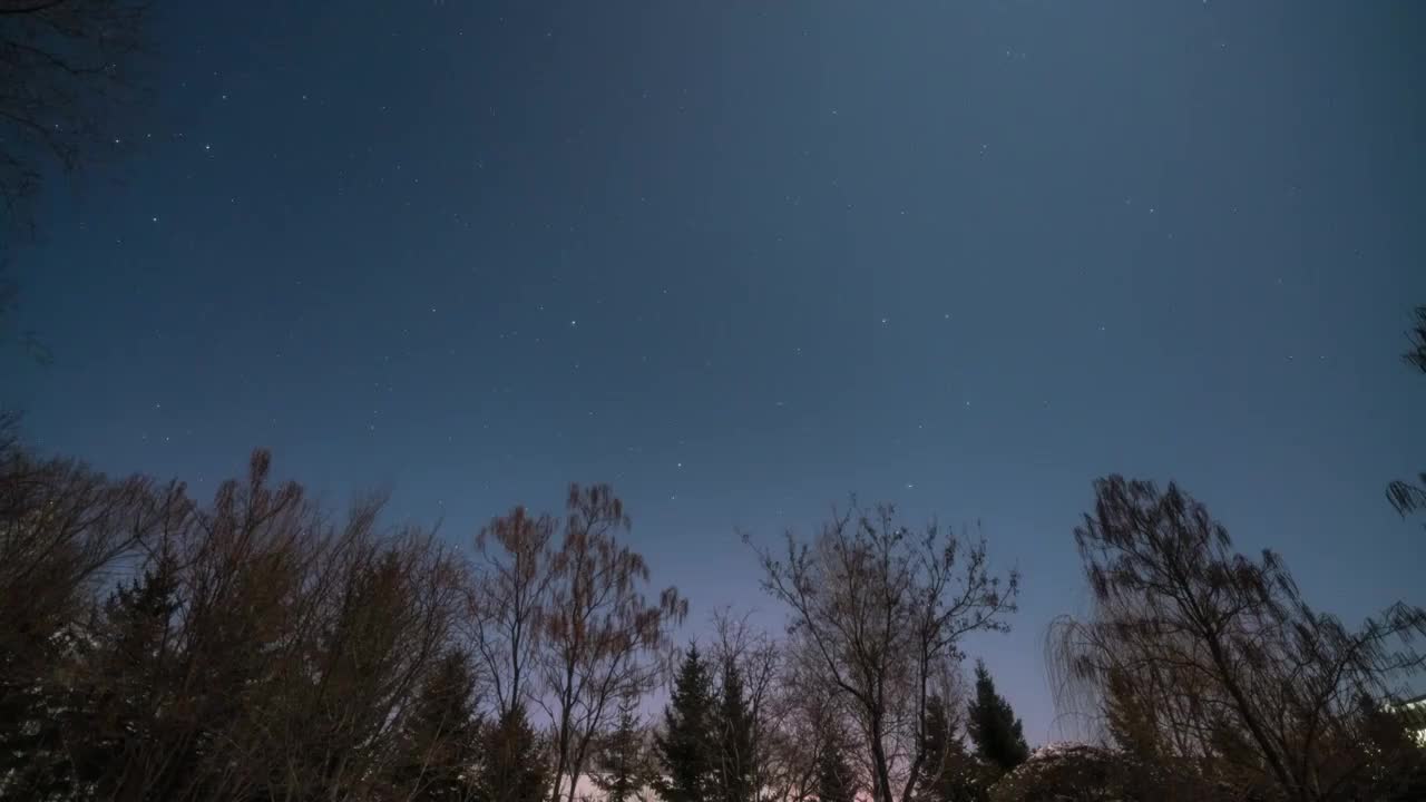 學校北斗星空视频素材