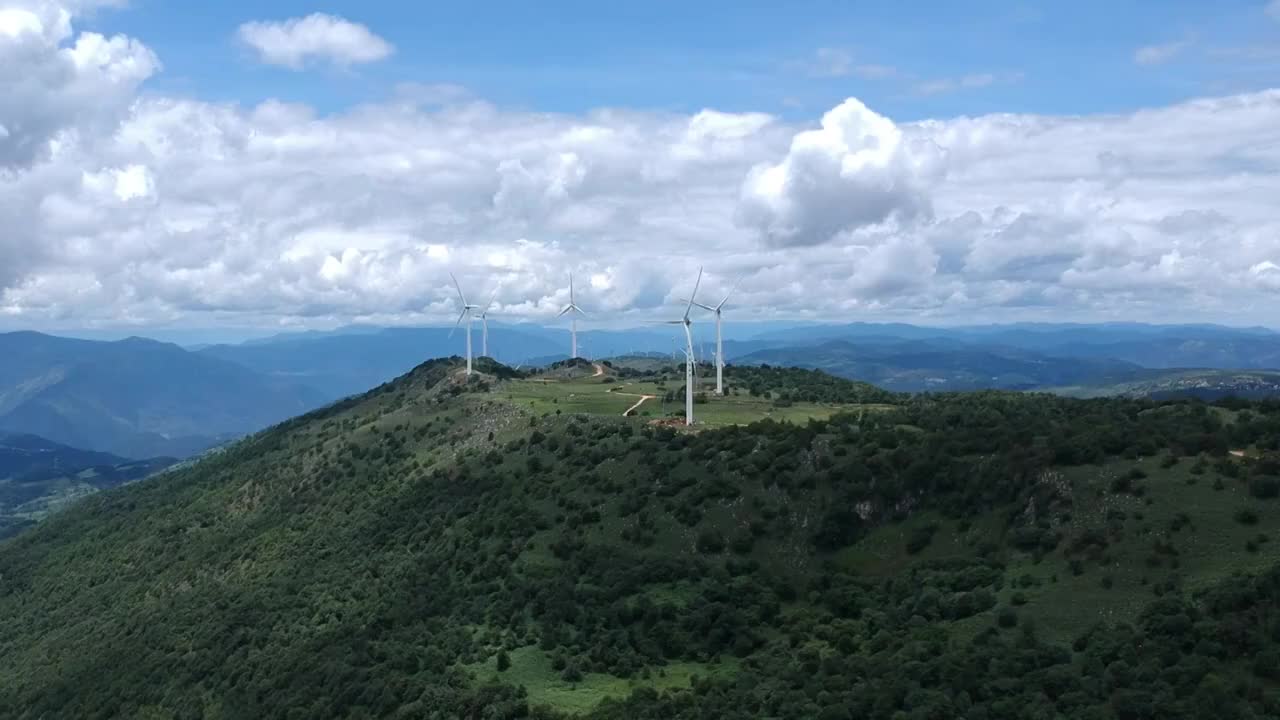 云南省红河州石屏县大冷山航拍风光视频素材