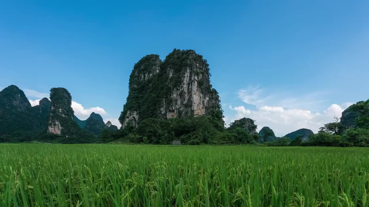 桂林李家村東山视频素材