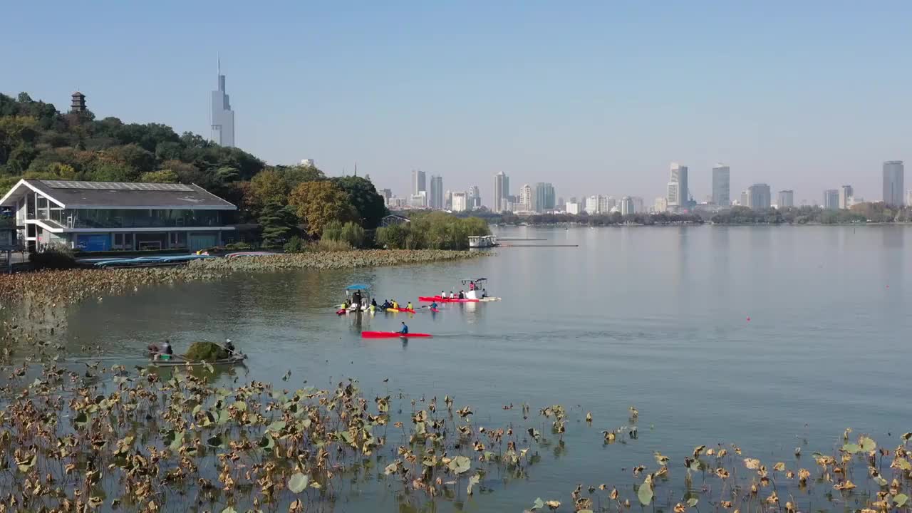 南京玄武湖风景视频素材