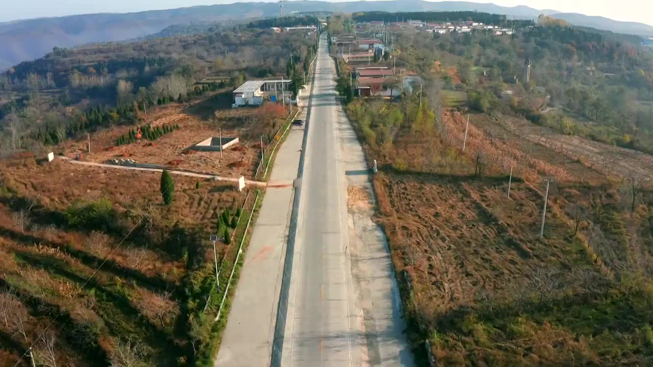 亚洲中国河南省焦作市乡村风景视频素材