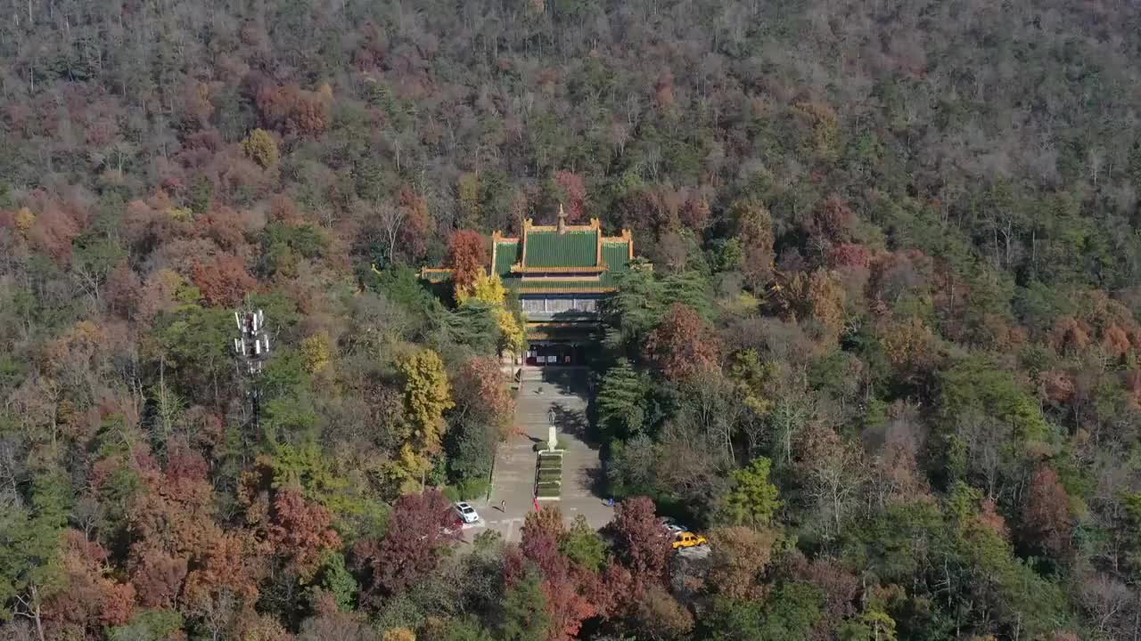 南京中山陵景区孙中山纪念堂视频素材