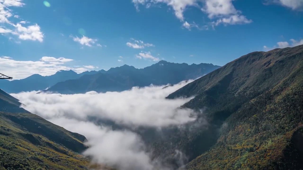 巴朗山云海视频素材