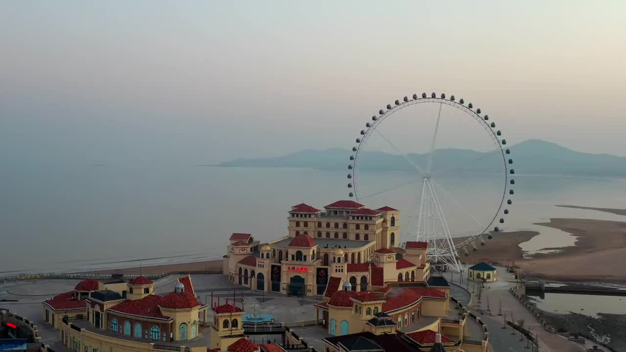 山东青岛海泉湾旅游度假区风光视频素材