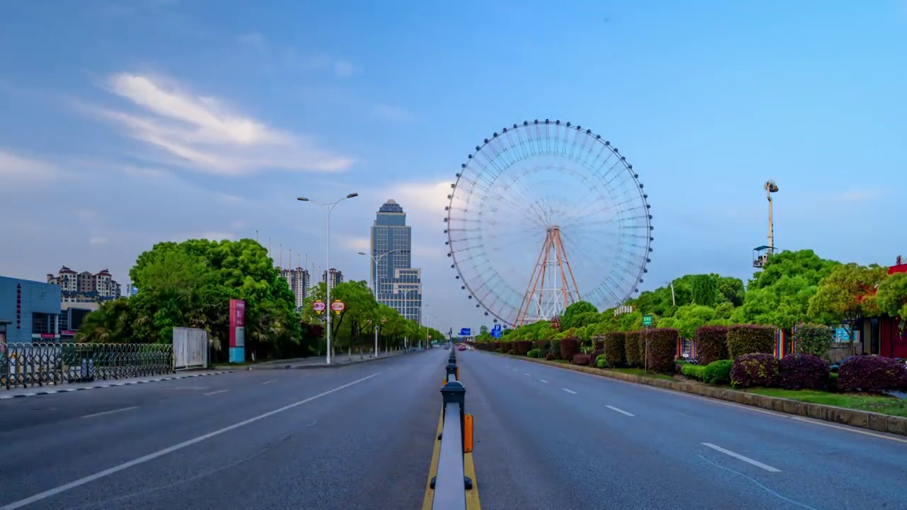 江西南昌摩天轮景观视频素材