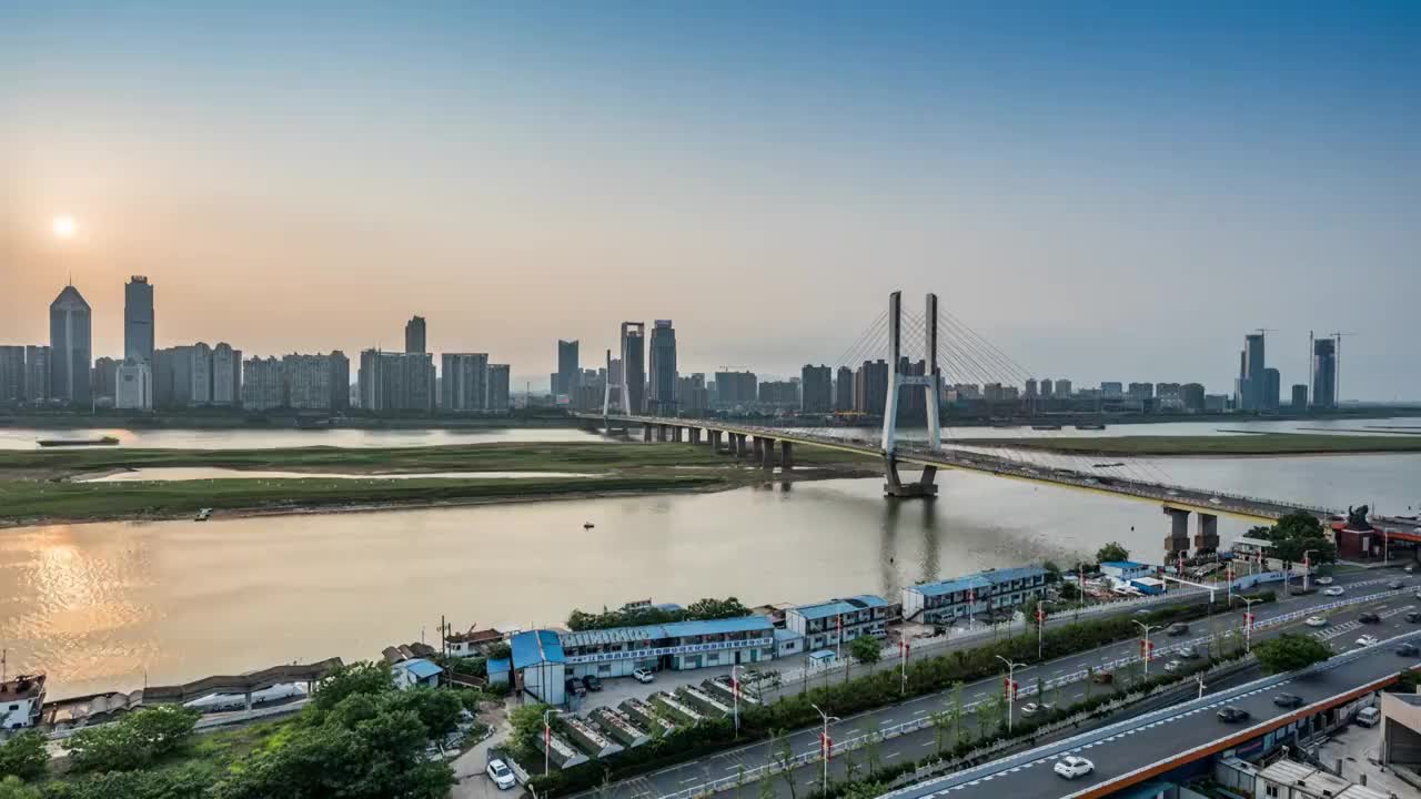 江西南昌红谷滩城市景观视频素材