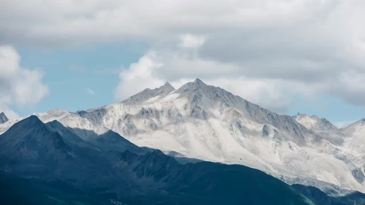 雪山延时视频4k视频素材