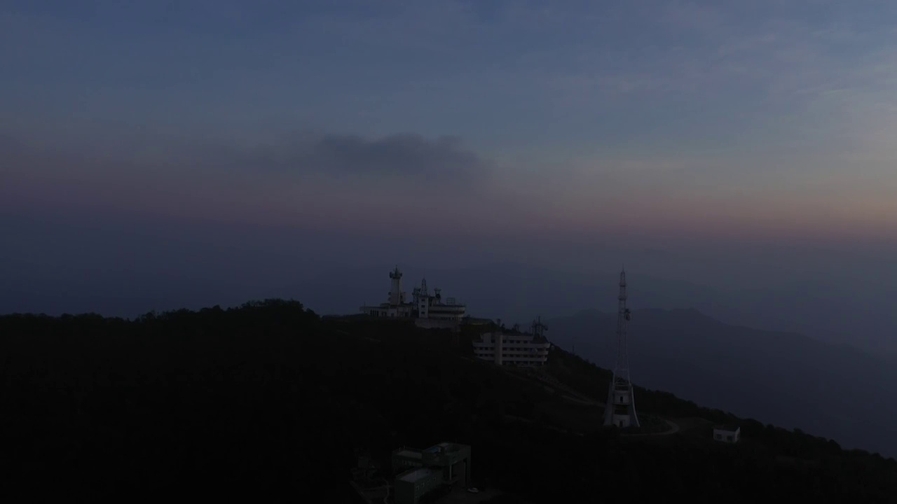 黄昏夜幕山峰视频素材