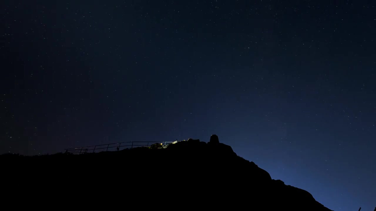 浙江宁波舟山群岛东极岛海岛夜景星空延时视频素材画面1