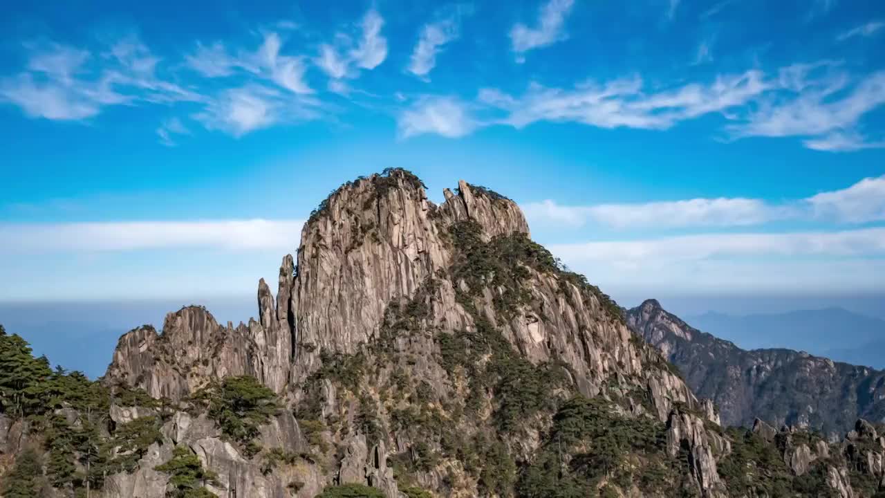 黄山风光延时视频素材