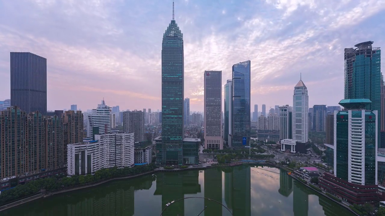 延时摄影城市夜景车水马龙视频素材