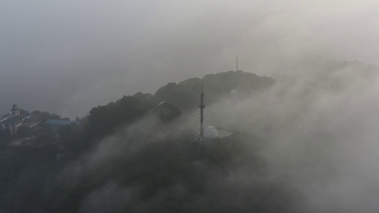 航拍南京紫金山天文台视频素材