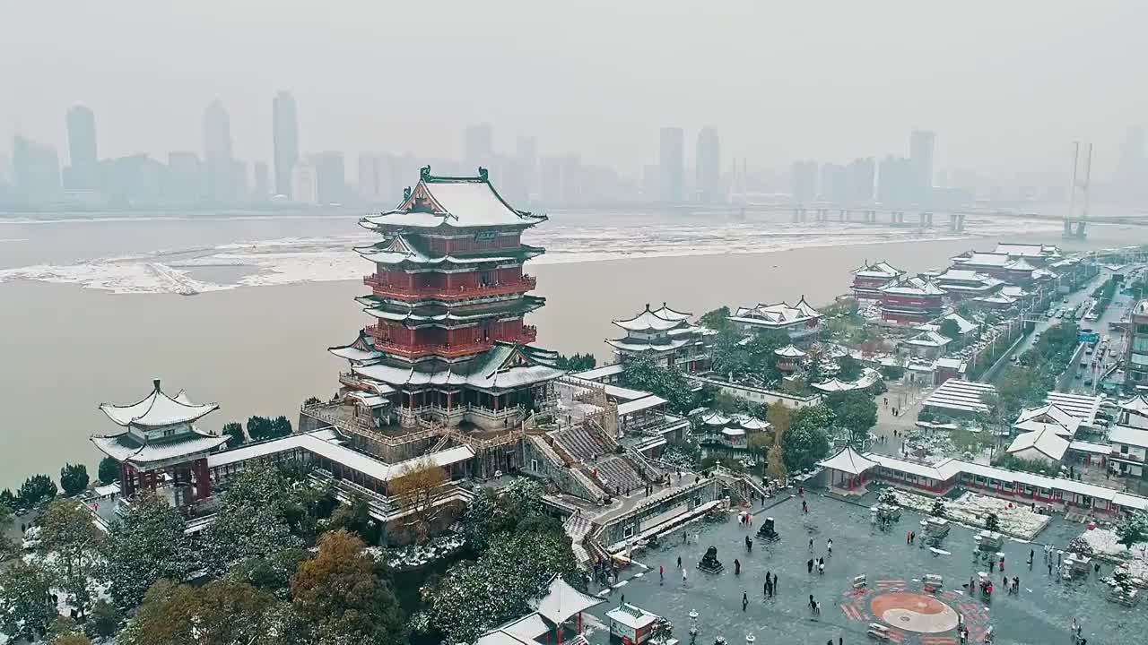 滕王阁景区视频素材